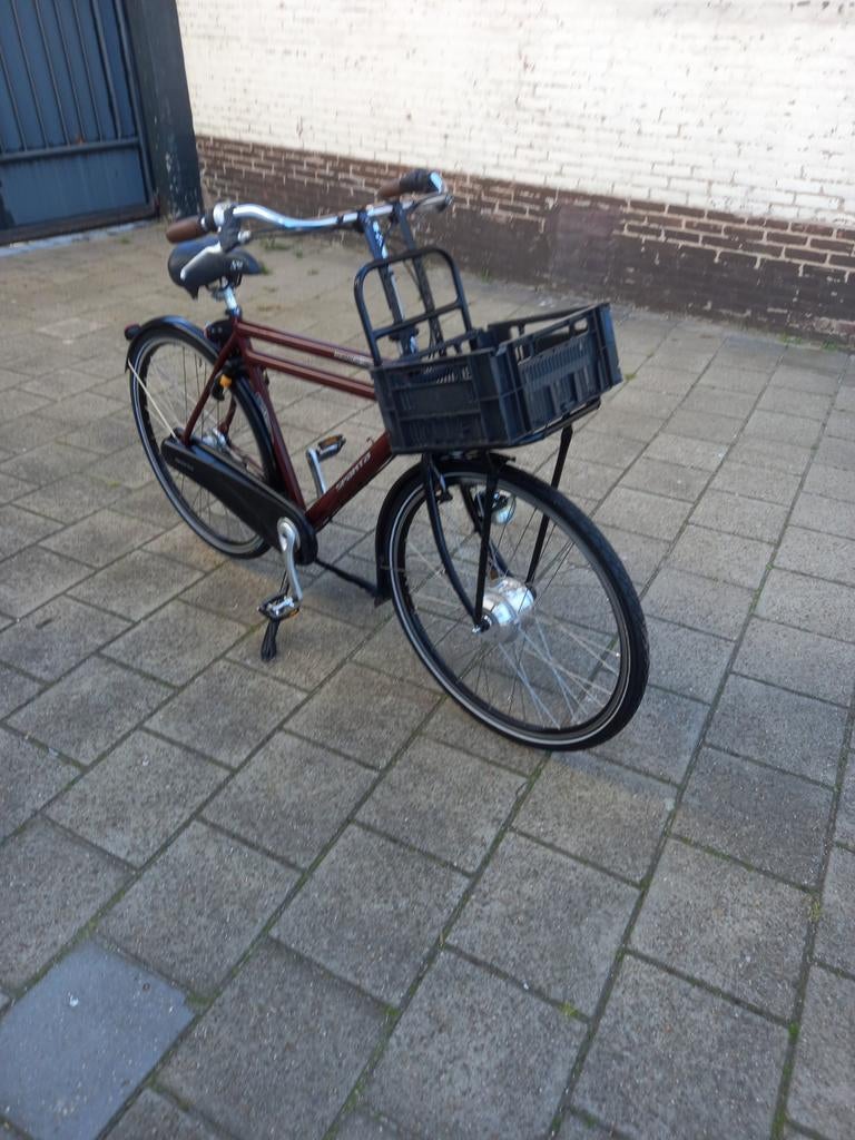 Sparta fiets met voordrager en krat, Sparta, Versnellingen, Ophalen of Verzenden, Trommelrem