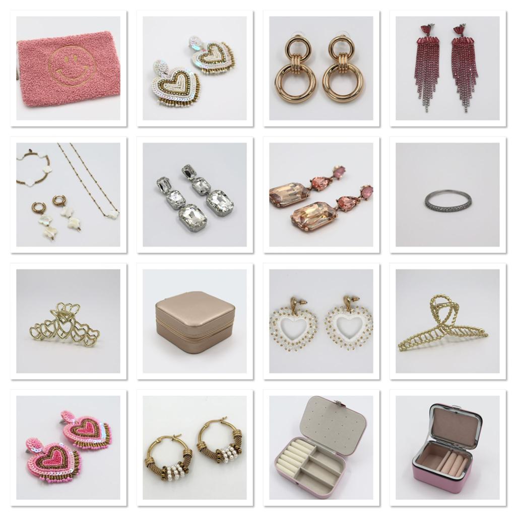 Partij sieraden & accesoires, Sieraden, Tassen en Uiterlijk, Oorbellen, Zo goed als nieuw, Ophalen