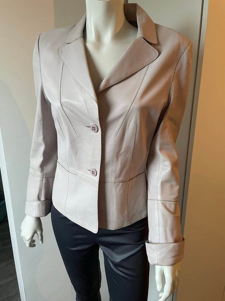 Lamslederen blazer Sylvie Schimmel - maat 38, Maat 38/40 (M), Overige kleuren, Sylvie Schimmel, Ophalen of Verzenden
