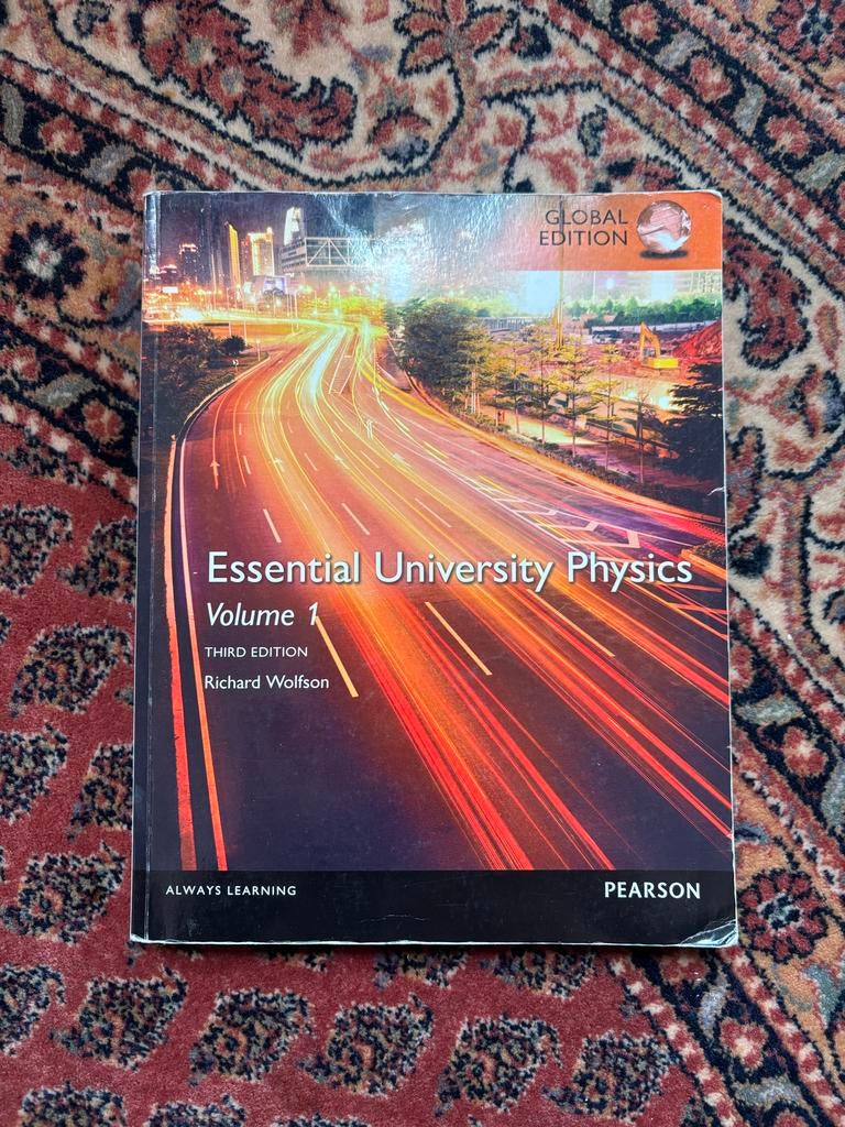 Essential University Physics Volume 1 - Richard Wolfson, Ophalen of Verzenden, Beta, Zo goed als nieuw, WO