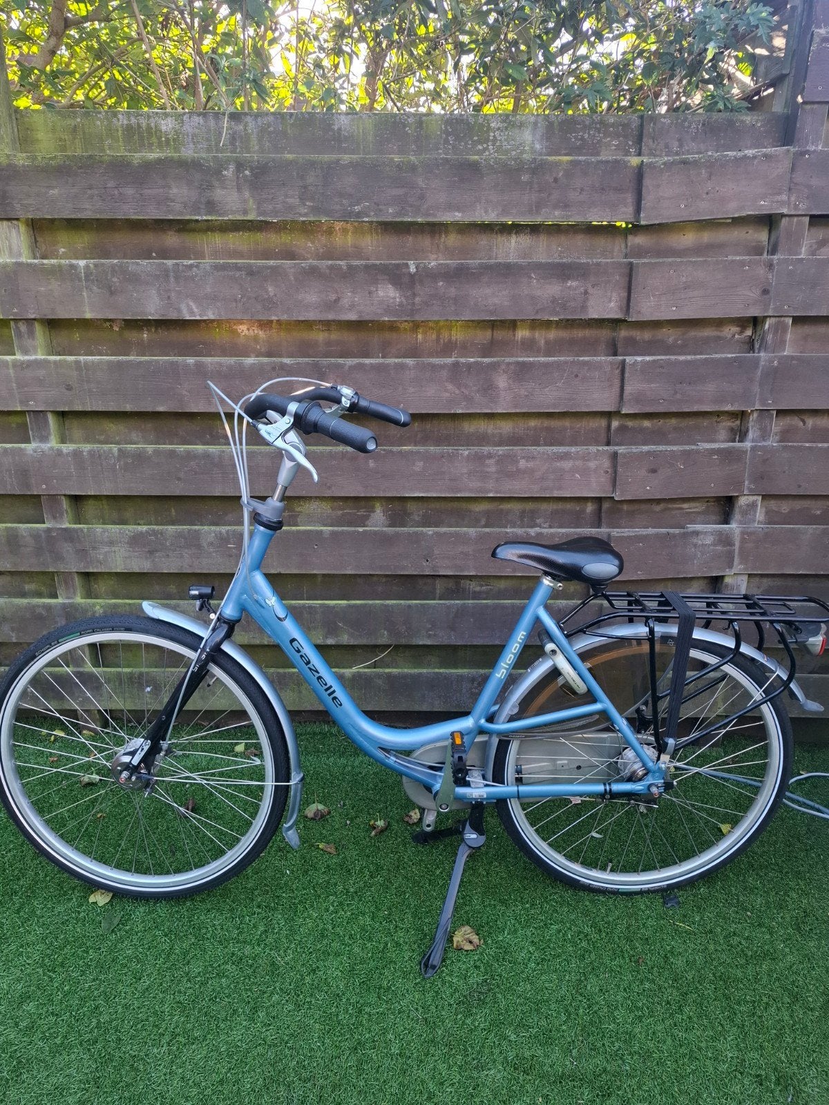 Gazelle Bloom damesfiets - Lichtblauw - Zo goed als nieuw, Ophalen, Velgrem, (Extra) lage instap, Zo goed als nieuw
