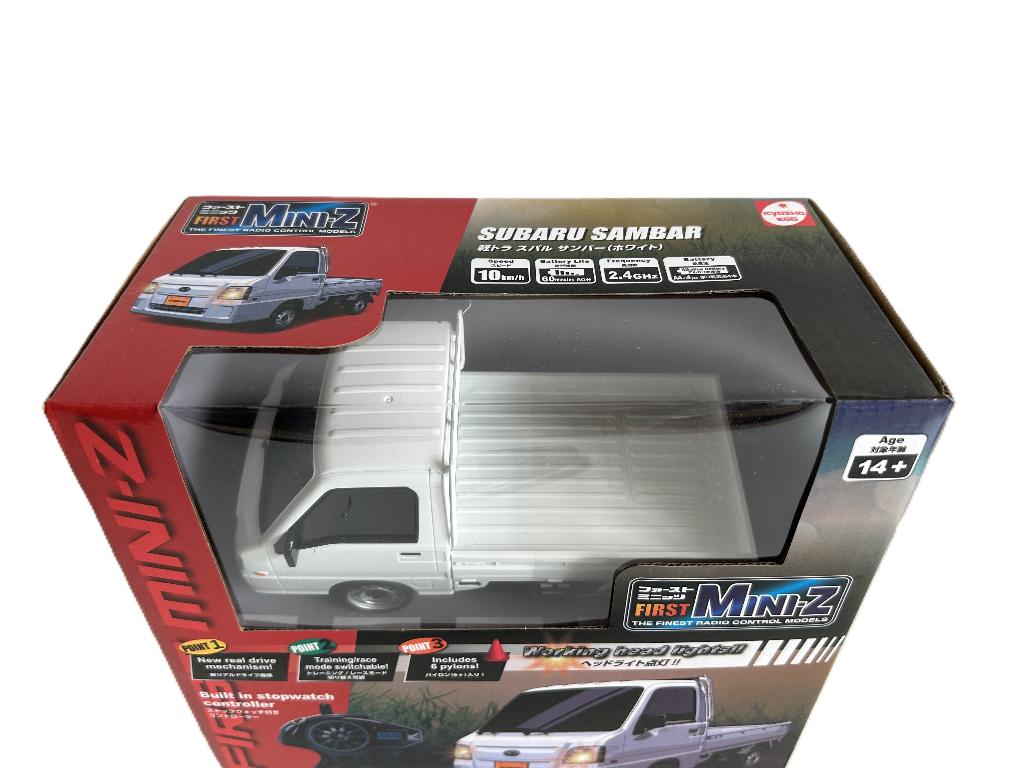 Kyosho First Mini-Z Subaru Sambar 1/20 rc auto, Ophalen of Verzenden, Nieuw, Overige schalen, Auto onroad