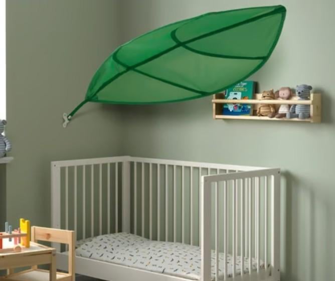 IKEA LÖVA Blad Hemelbed/Wanddecoratie Groen, Kinderen en Baby's, Kinderkamer | Inrichting en Decoratie, Ophalen of Verzenden, Gebruikt