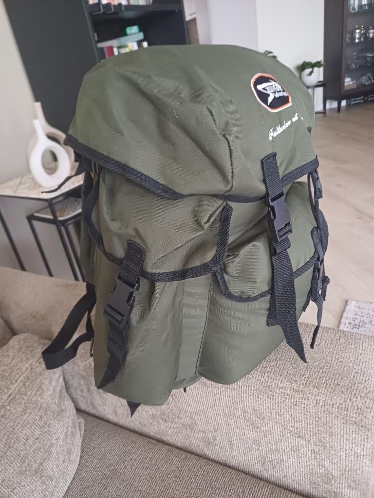 Leuke ruime legerkleur rugtas van het merk Sanger, Ophalen, Overige merken