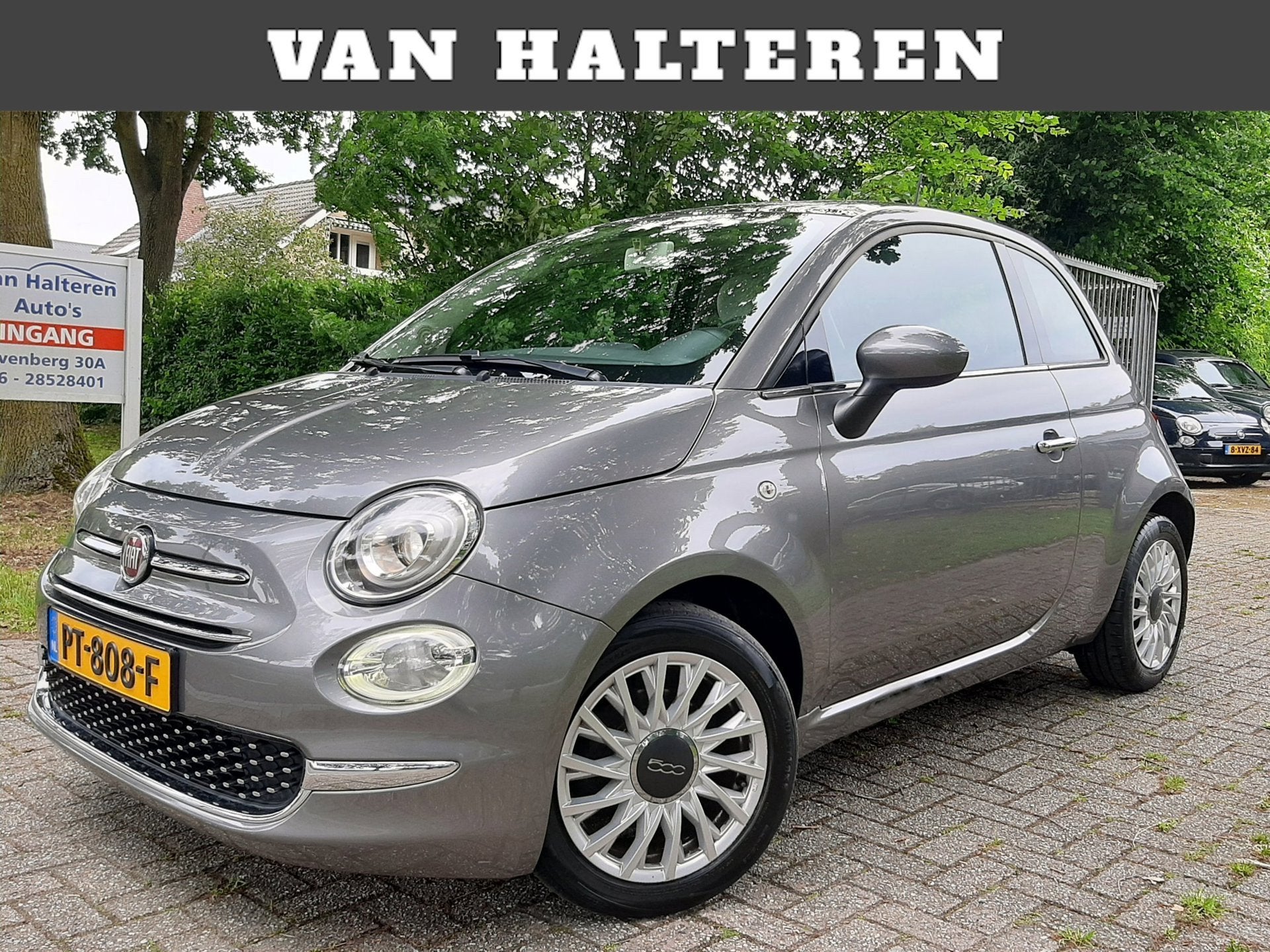 Fiat 500 Turbo Lounge Airco Panoramadak Facelift Model, Auto's, Voorwielaandrijving, Gebruikt, Leder en Stof, 905 kg