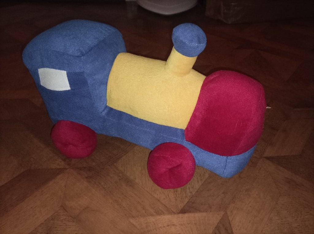 Trein knuffel pluche, Ophalen of Verzenden, Zo goed als nieuw, Meerkleurig, Overige typen