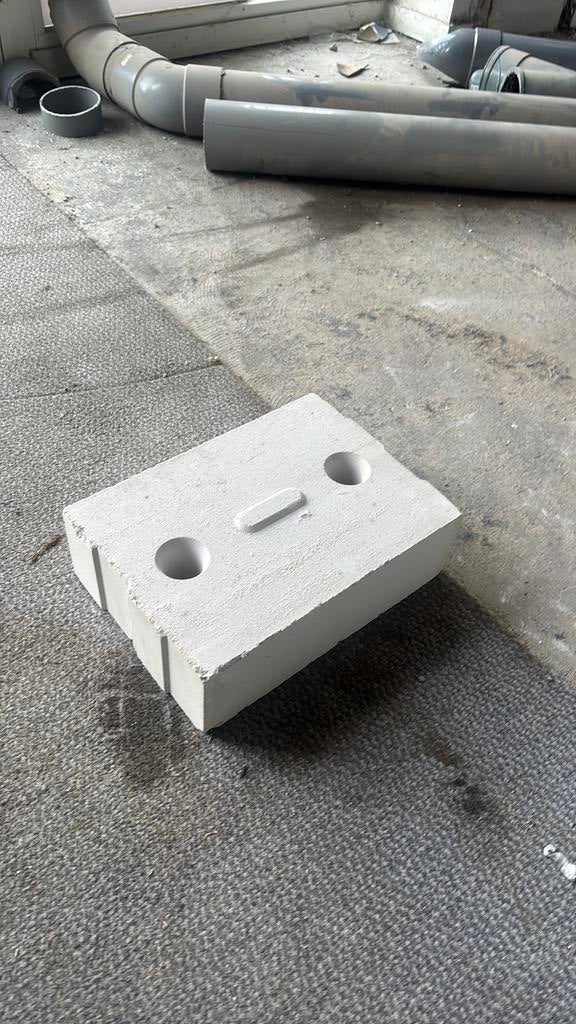 Kalkzandsteen lijmblok 297x214x98 mm, Doe-het-zelf en Verbouw, Metselstenen, Ophalen, Zo goed als nieuw, Kalkzandstenen