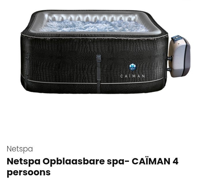 Netspa Opblaasbare Spa - CAÏMAN 4 personen, Ophalen, Gebruikt, Filter, Opblaasbaar