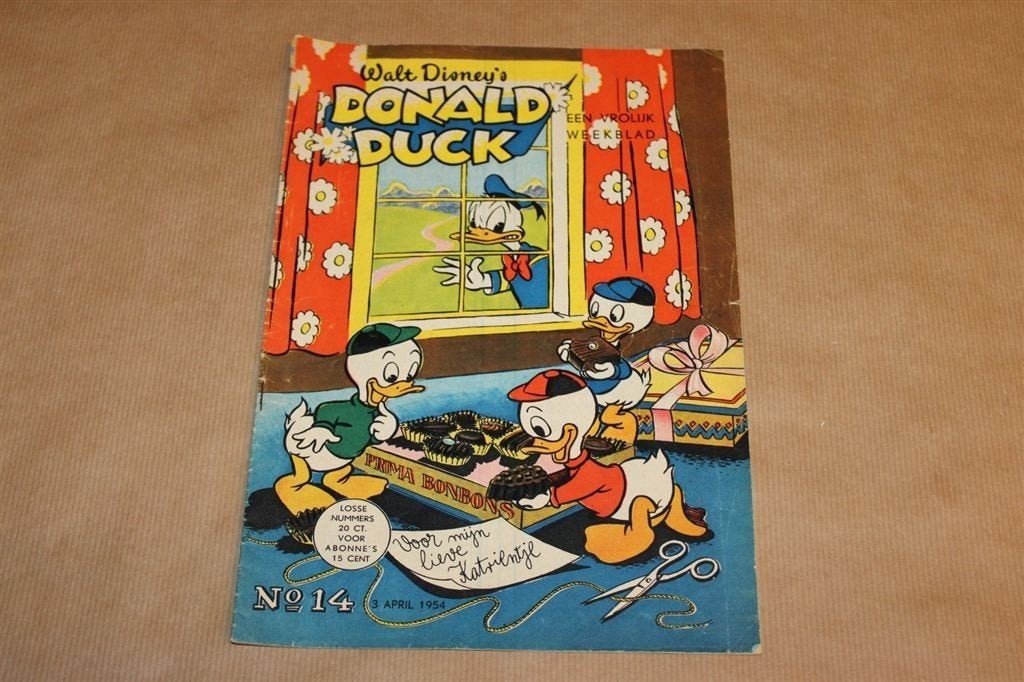 Donald Duck - No. 14 - 1954, Eén stripboek, Ophalen of Verzenden, Gelezen