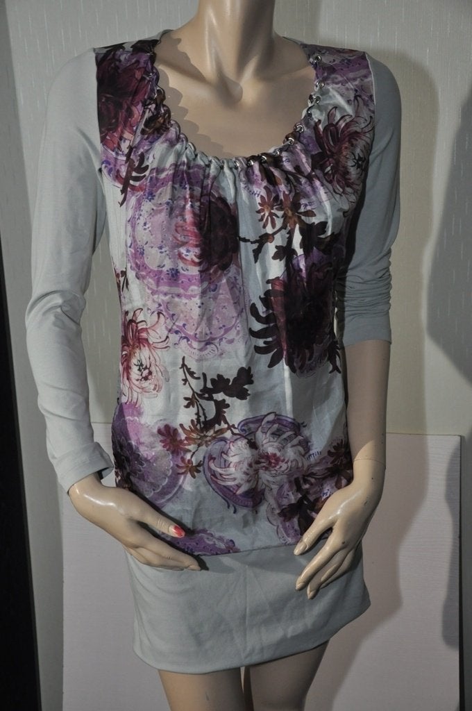 nieuw lang STROKE tuniek met bordeau, Kleding | Dames, Blouses en Tunieken, Nieuw, Maat 36 (S), Meerkleurig, Verzenden