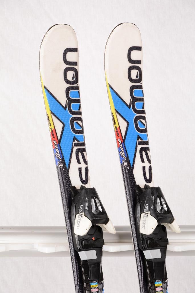 100 110 120 kinder ski's SALOMON X-RACE, carve rocker, Gebruikt, 100 tot 140 cm, Carve, Skiën