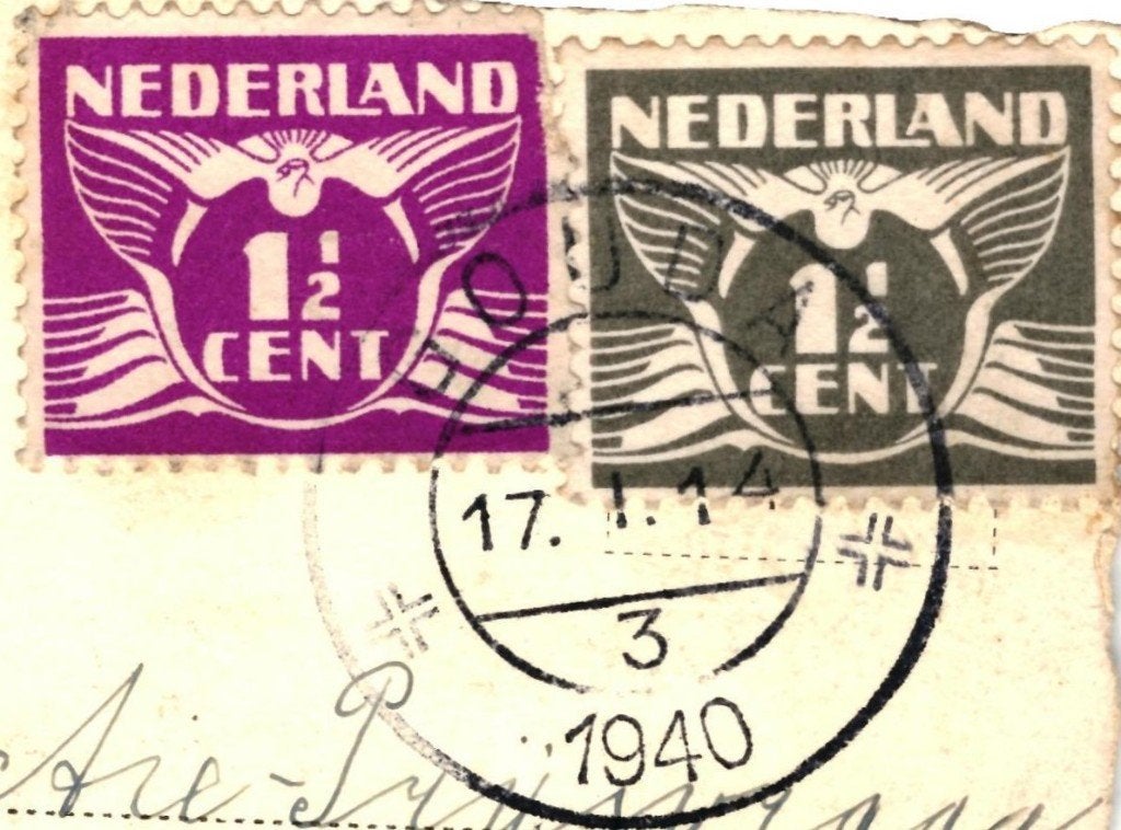 940652	Gouda	Waag	1940	Gelopen met Postzegel, Ophalen of Verzenden, 1940 tot 1960, Gelopen, Zuid-Holland