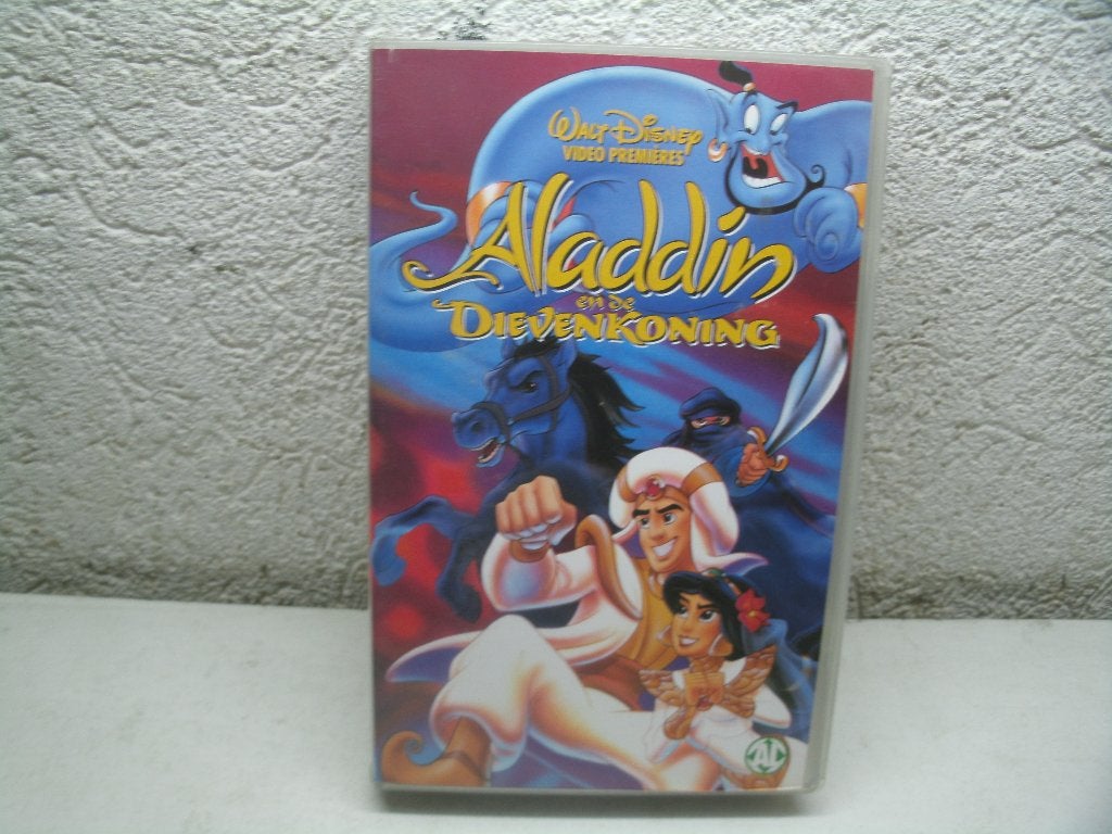 vhs 177a aladdin en de dievenkoning ned gespr, Cd's en Dvd's, Alle leeftijden, Ophalen of Verzenden, Gebruikt