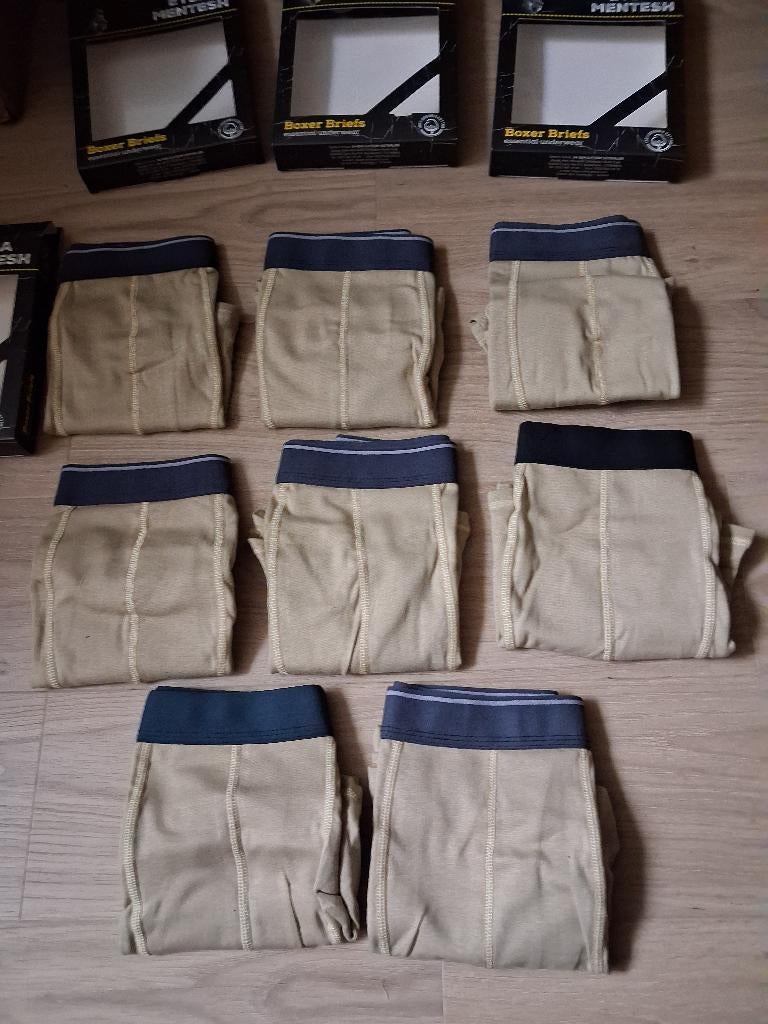 Nieuw! 10 Onderbroeken boxers beige maat L, Ophalen of Verzenden, Beige, Boxer