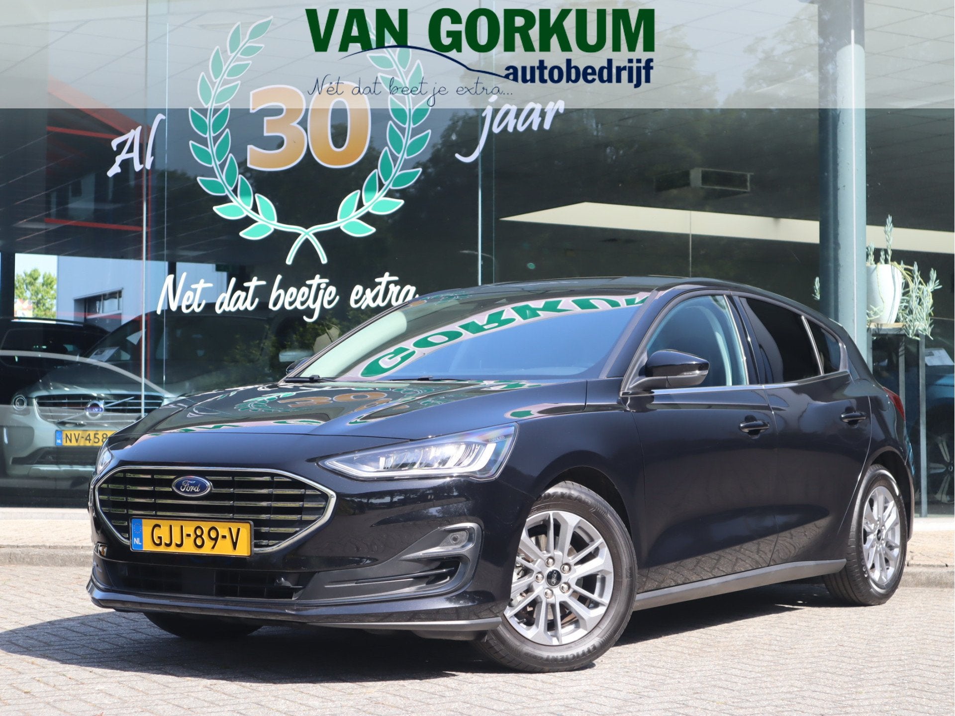 Ford Focus 1.0 EcoBoost Hybrid Titanium Navi / Carplay / Ele, Auto's, Gebruikt, Zwart, Origineel Nederlands, Bedrijf