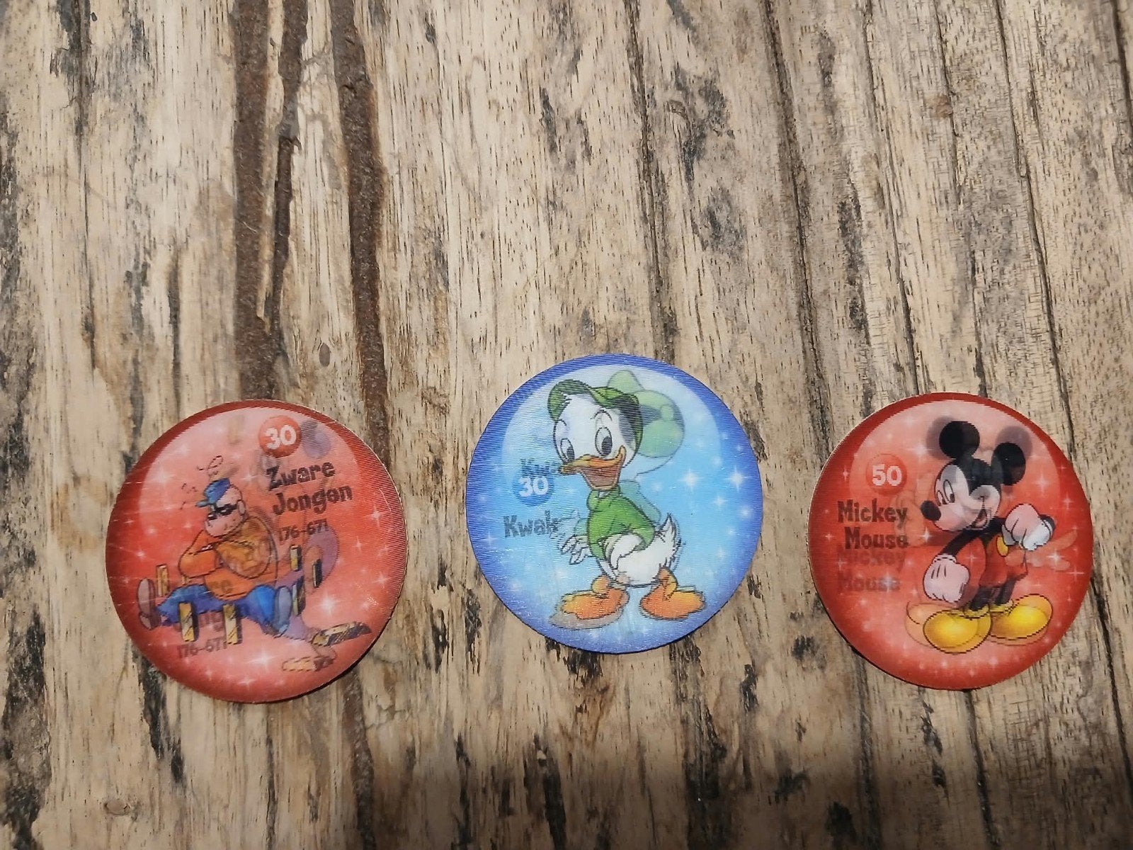 Disney Flippo's: Kwik, Kwek en Zware Jongen, Verzamelen, Ophalen of Verzenden, Gebruikt