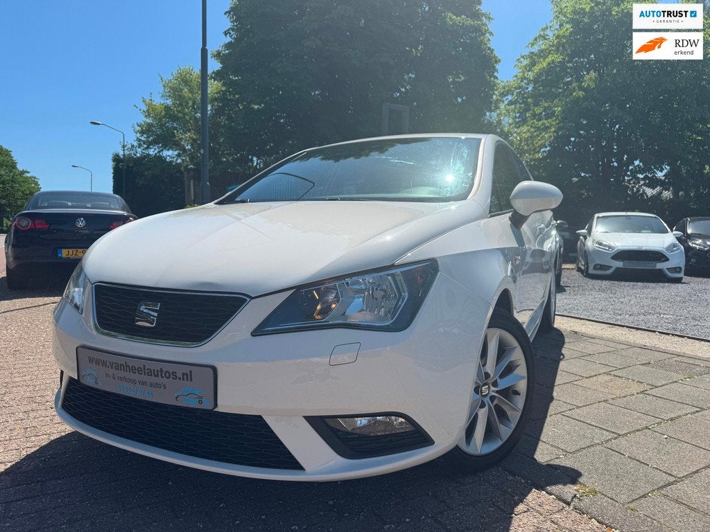 SEAT Ibiza 1.4 16v A-C Elek Pakket Cruise Lmv Nw Apk, Auto's, Gebruikt, Zwart, 4 cilinders, Bedrijf
