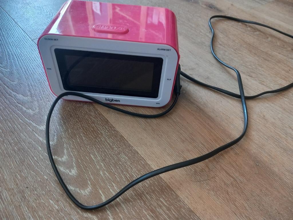 Roze wekker digitaal, Ophalen, Gebruikt, Digitaal