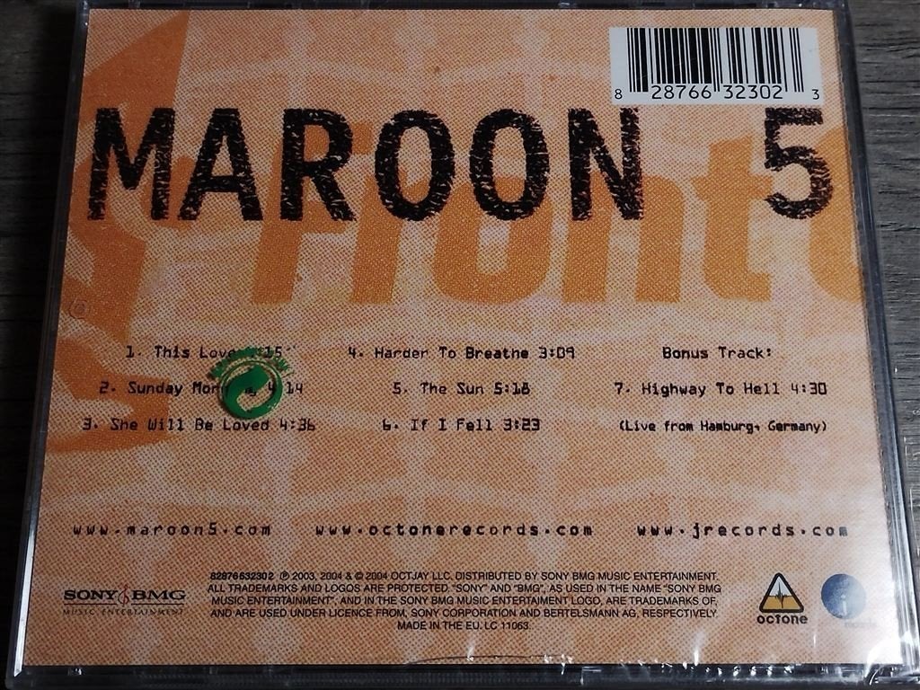 Maroon 5 ‎– 1.22.03. Acoustic [NIEUW], Ophalen of Verzenden, Gebruikt, Pop
