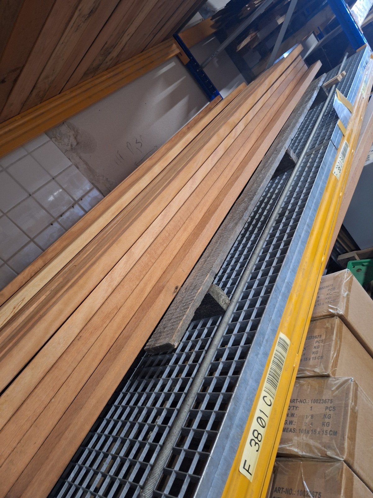 hardhout regels 60x35 mm geschaafd 244 cm lang, Ophalen, Nieuw, Hardhout, 180 tot 250 cm