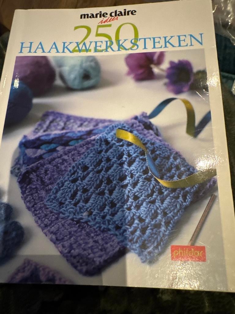 Marie Claire Idees: 250 Haakwerksteken Boek, Ophalen of Verzenden, Zo goed als nieuw, Breien en Haken