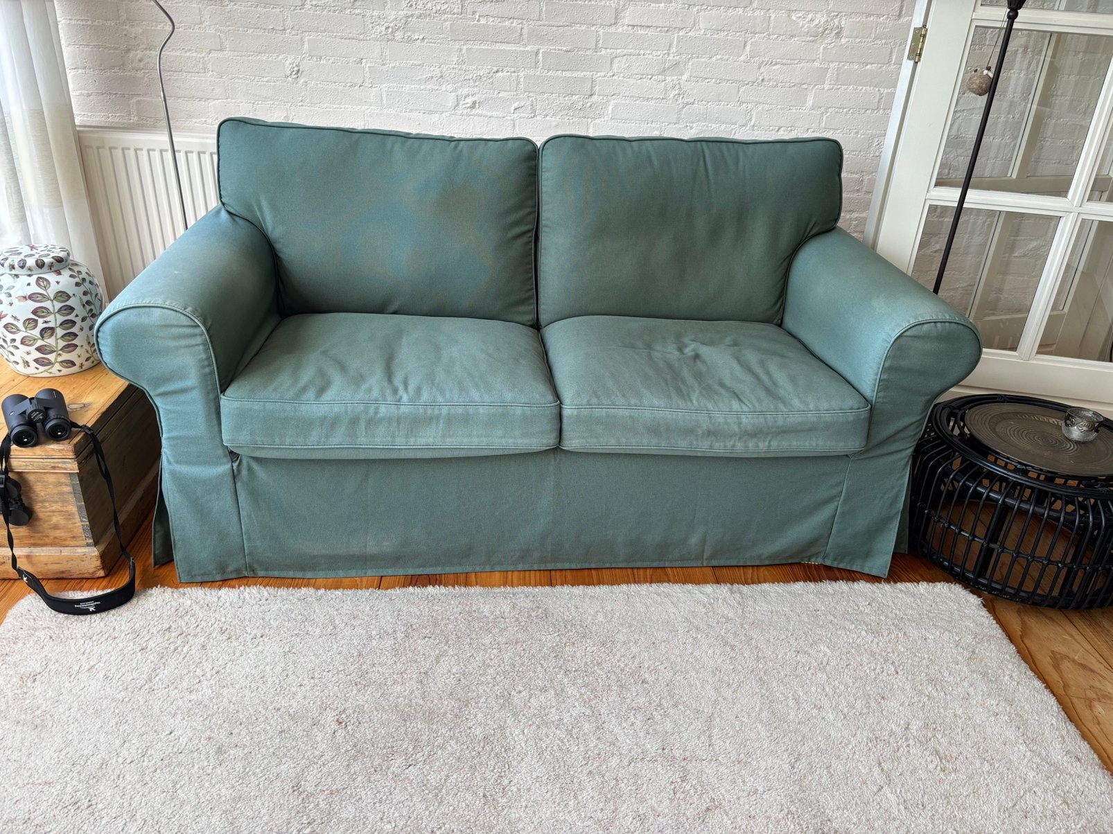 Ikea bankje 2,5 zits, Huis en Inrichting, Ophalen, Gebruikt, 150 tot 200 cm, Tweepersoons
