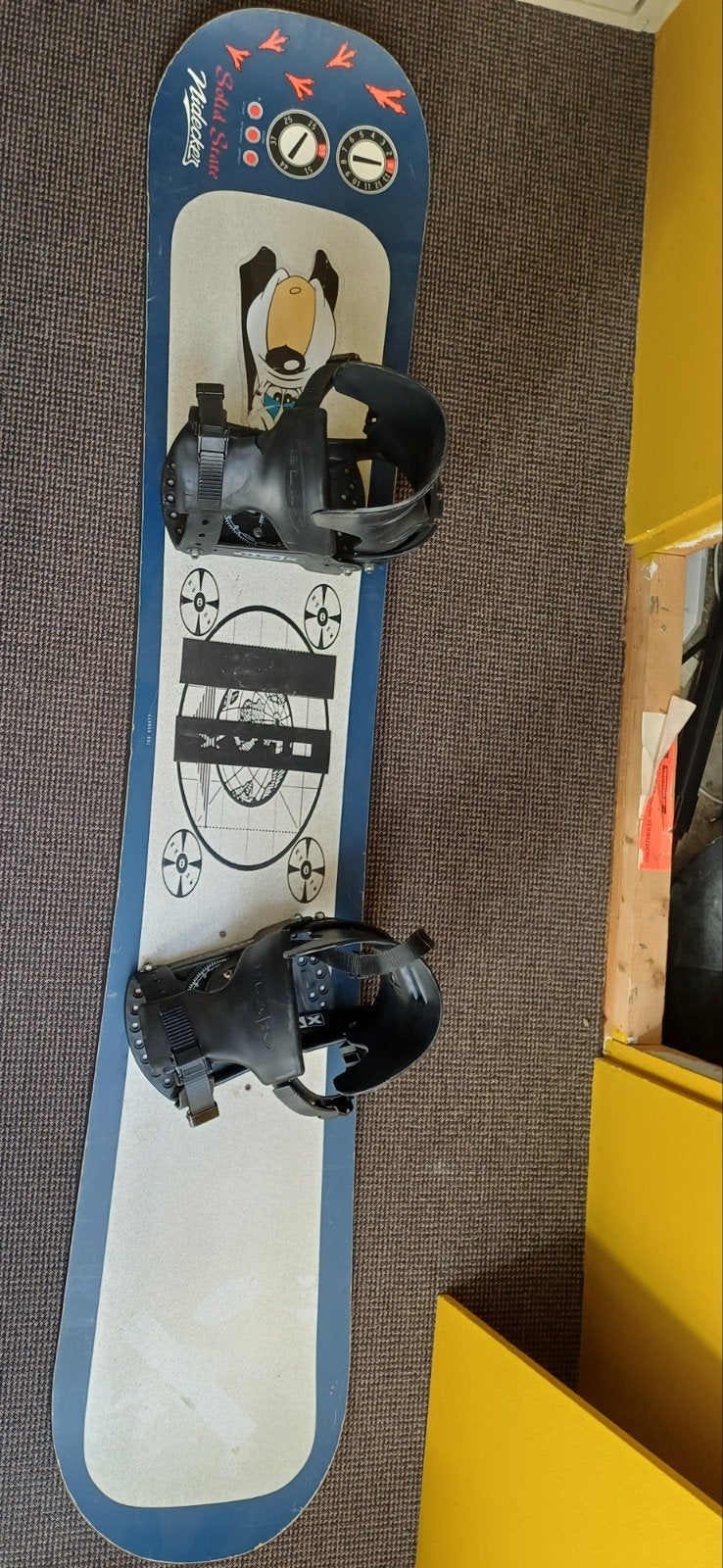 Vintage Nidecker Solid State Snowboard met Blax bindingen, Ophalen of Verzenden, Gebruikt, Board