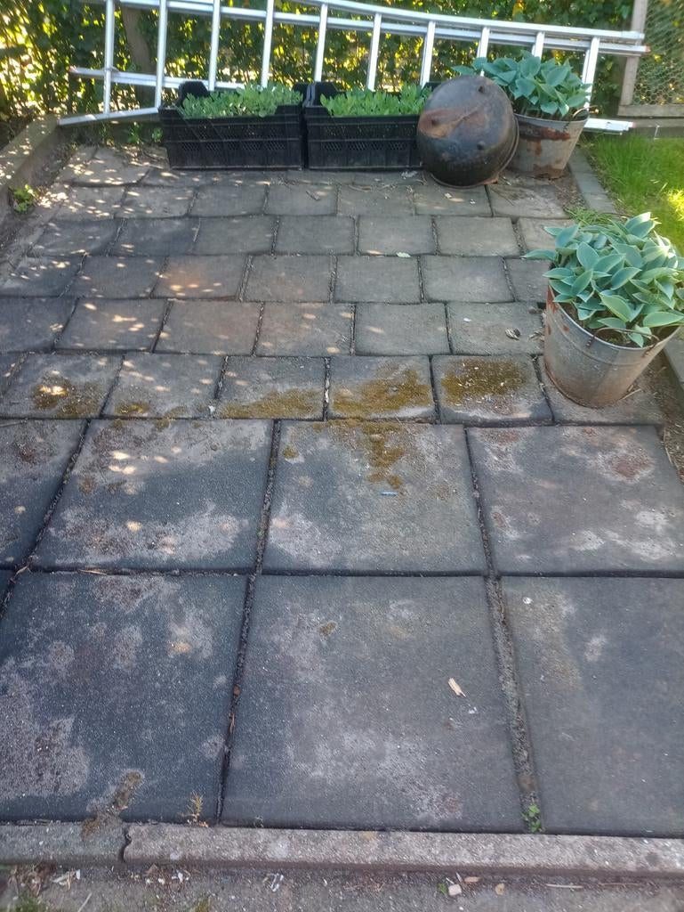 Gebruikte rubber tegels voor onder de schommel of trampo, Ophalen, Rubber, Terrastegels