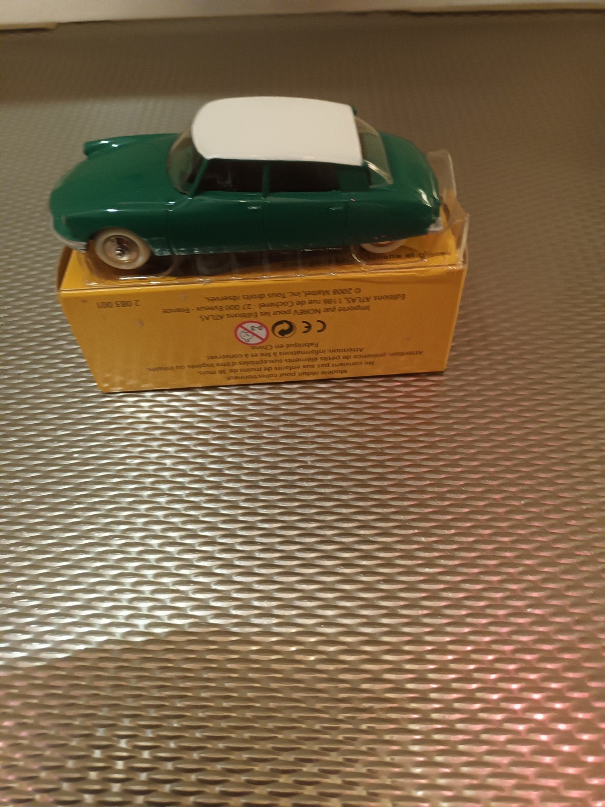Dinky Toys Citroën DS 19 Groen met Wit Dak, Ophalen of Verzenden, Zo goed als nieuw, Auto