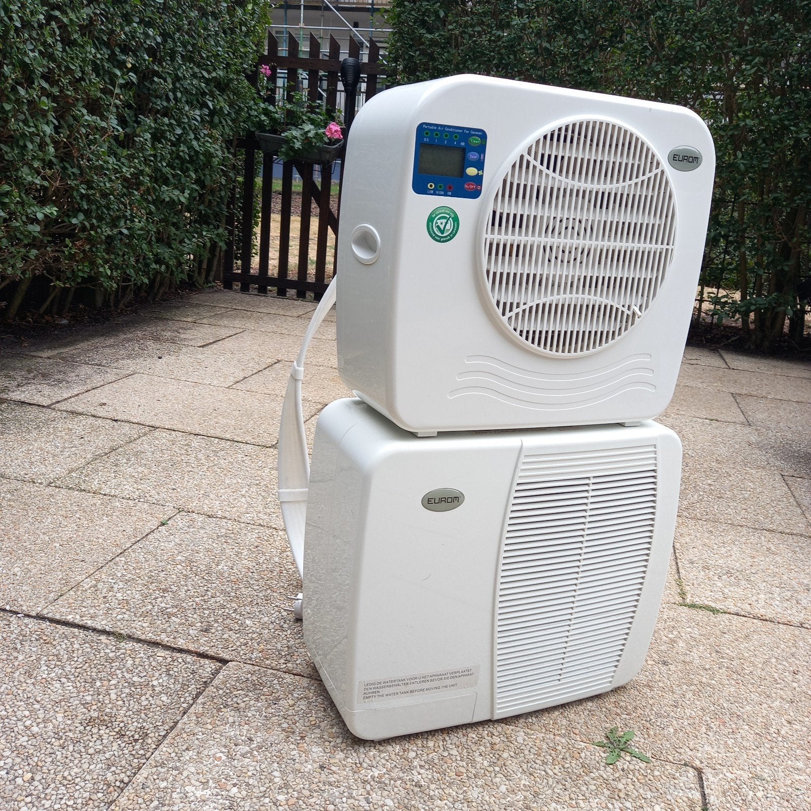 Eurom AC2401 Mobiele Split Airco voor Caravan - Koelen & Ont, Gebruikt, Minder dan 60 m³, 3 snelheden of meer, Ophalen of Verzenden