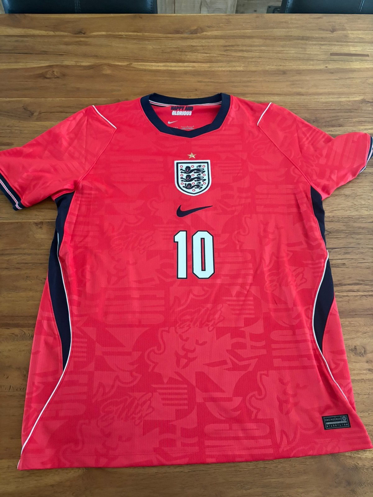 Wk 26 uit shirt engeland bellingham 10, Maat L, Verzenden, Nieuw, Shirt