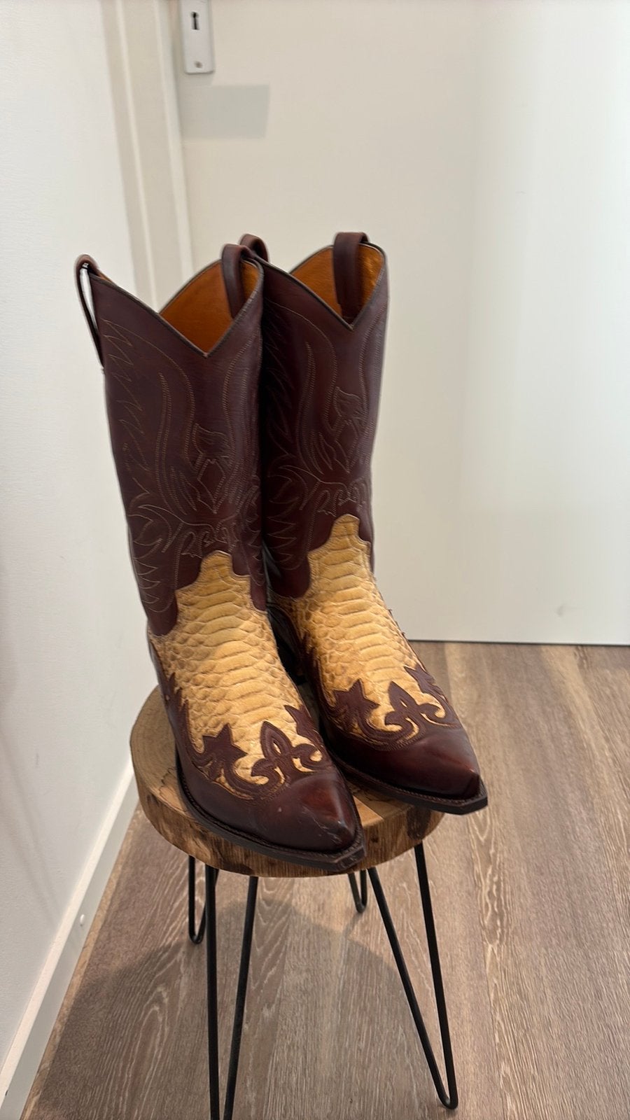 Sendra boots new brown with python cowboy laarsen mt 47, Overige kleuren, ., Boots, Nieuw