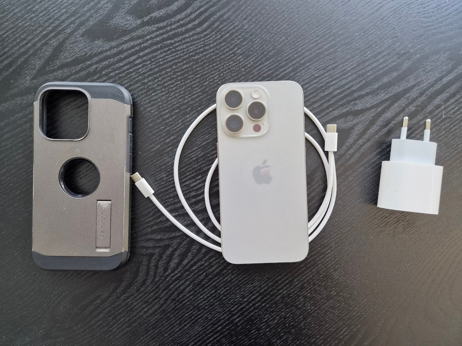 iPhone 15 Pro (512 GB) - Natural Titanium, Telecommunicatie, Mobiele telefoons | Apple iPhone, Gebruikt, 512 GB, Zonder abonnement