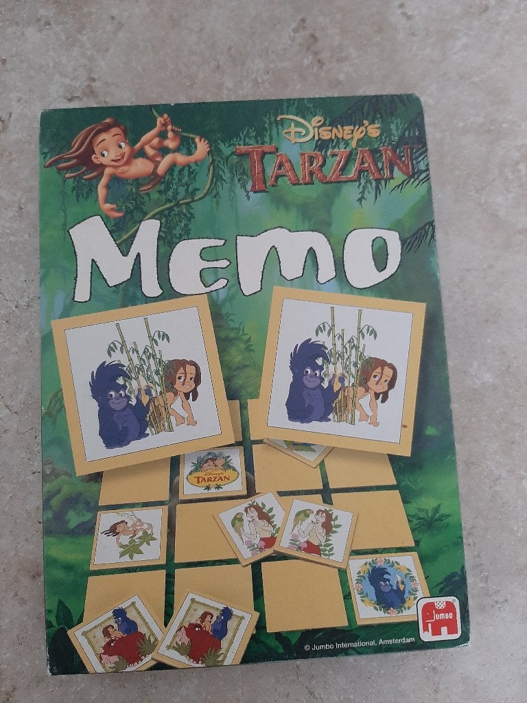 Disney's Tarzan Memo Spel - Jumbo, Ophalen, Gebruikt, Puzzelen