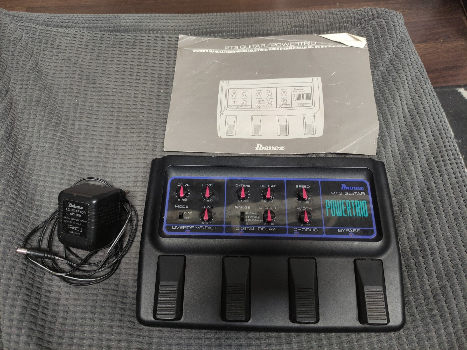 Ibanez PT3 Guitar Powertrio Multi-effect Pedaal, Ophalen, Gebruikt, Delay of Echo