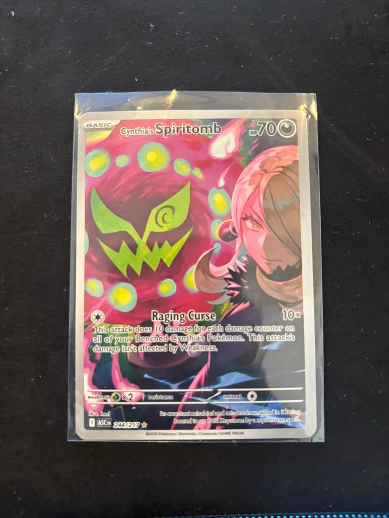 Cynthia’s spiritbomb Acsened heroes 244/217, Ophalen of Verzenden, Zo goed als nieuw