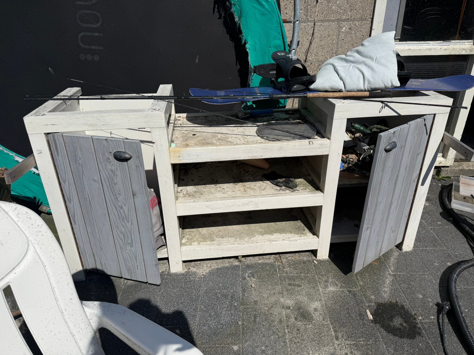GRATIS, buitenkeuken trampoline en tuinset, Ophalen of Verzenden, Zo goed als nieuw, Kunststof, Overige typen