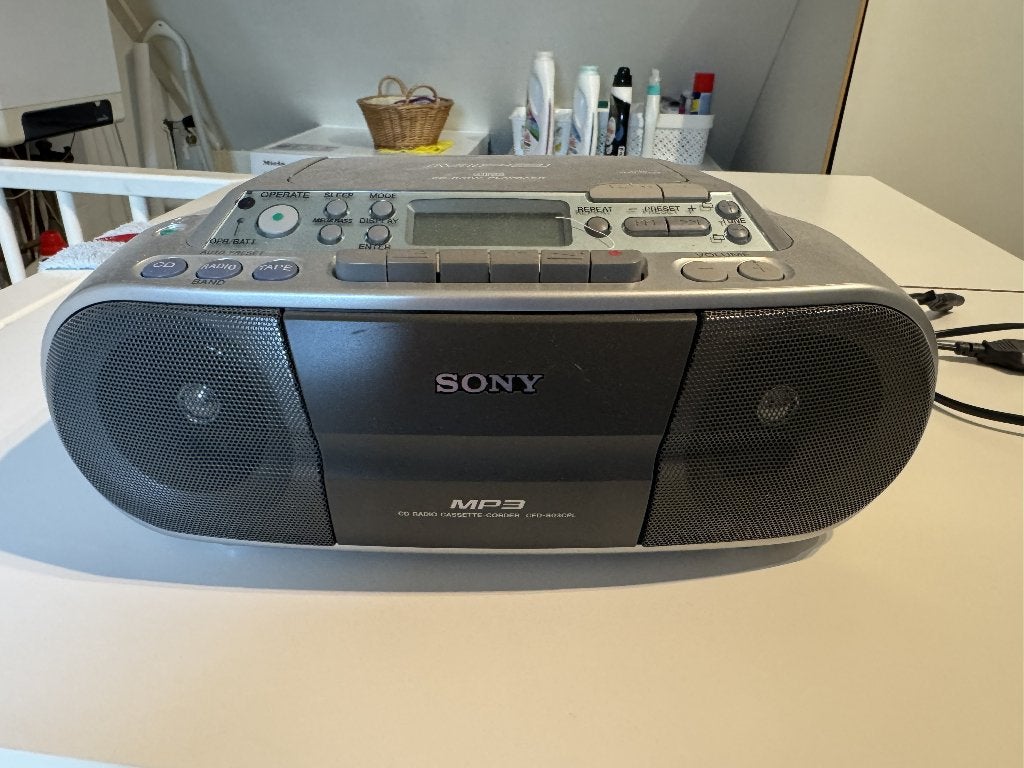 Sony CFD-S03CPL – radio, cd-/MP3-speler en cassetterecorder, Ophalen, Gebruikt, Overige typen, Met cd-speler