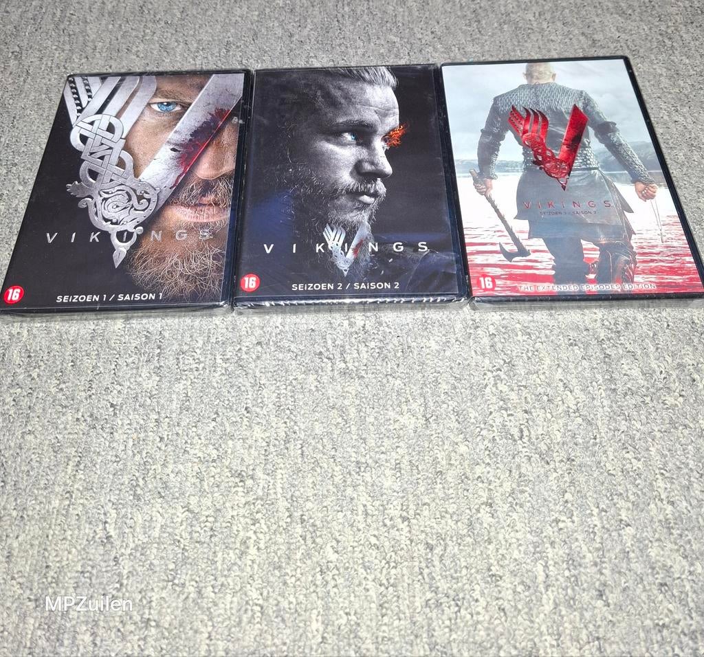 Vikings  .. seizoen 1,2,3, Cd's en Dvd's, Dvd's | Tv en Series, Vanaf 16 jaar, Ophalen of Verzenden, Nieuw in verpakking