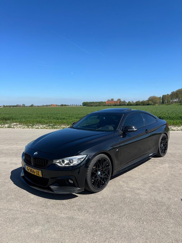 BMW 435i Coupé, Auto's, Automaat, Achterwielaandrijving, Zwart, 4-Serie