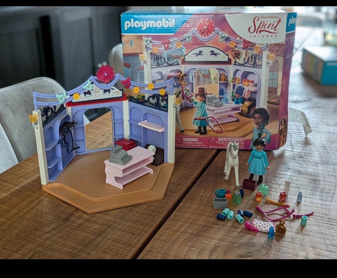 Playmobil Spirit Untamed 70695 - Met doos, mist onderdelen, Kinderen en Baby's, Ophalen of Verzenden, Zo goed als nieuw, Complete set