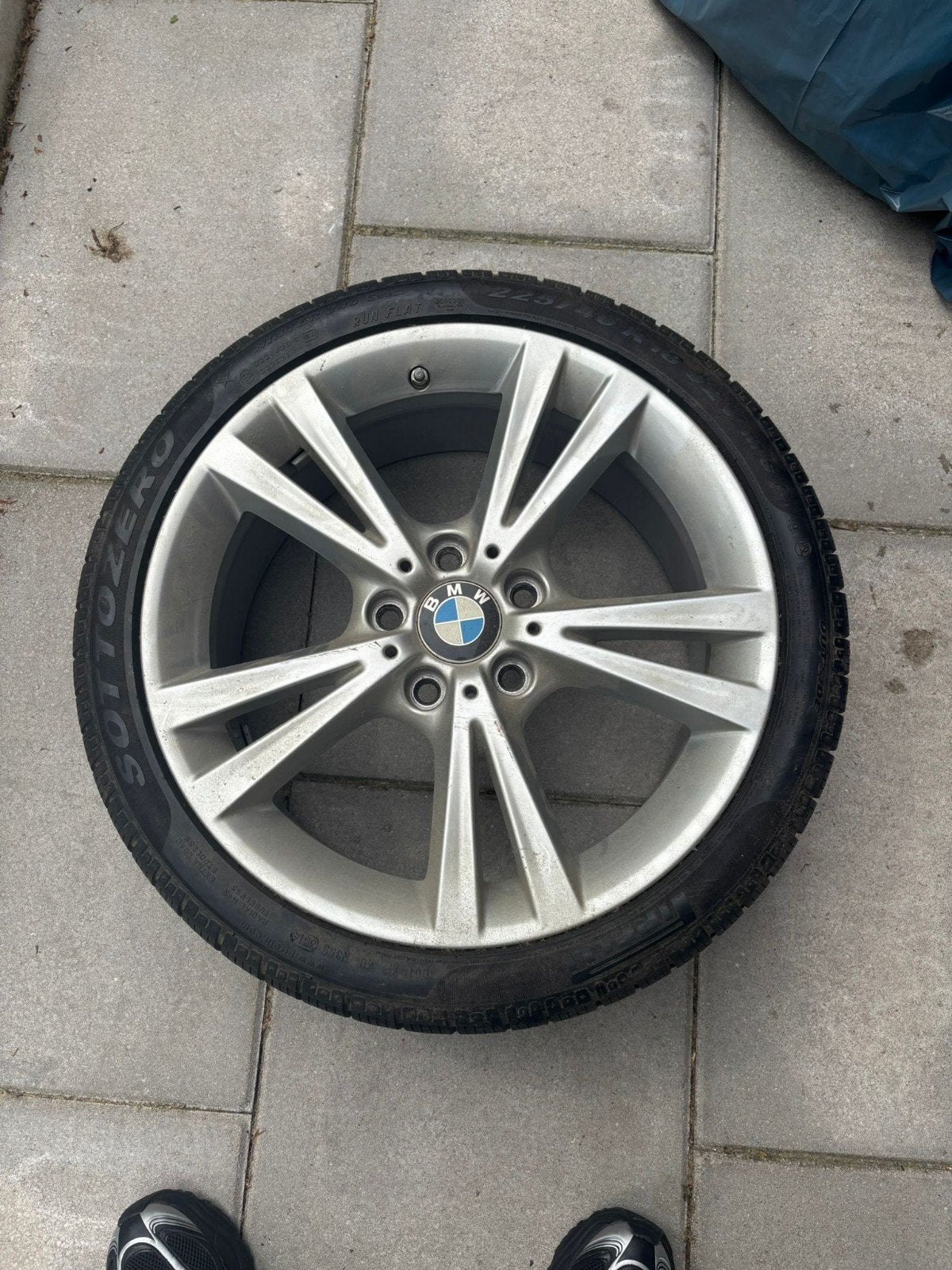 BMW 18 inch velgen met Pirelli Sottozero winterbanden, 18 inch, Gebruikt, Banden en Velgen, Personenwagen