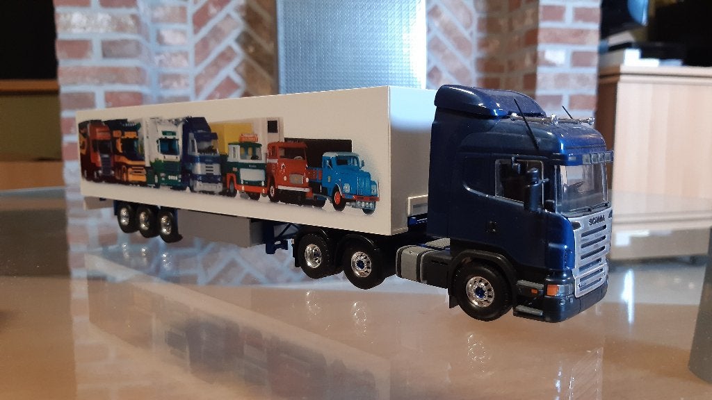 Scania R highline demo 1/50, Ophalen of Verzenden, Zo goed als nieuw, Bus of Vrachtwagen, Tekno