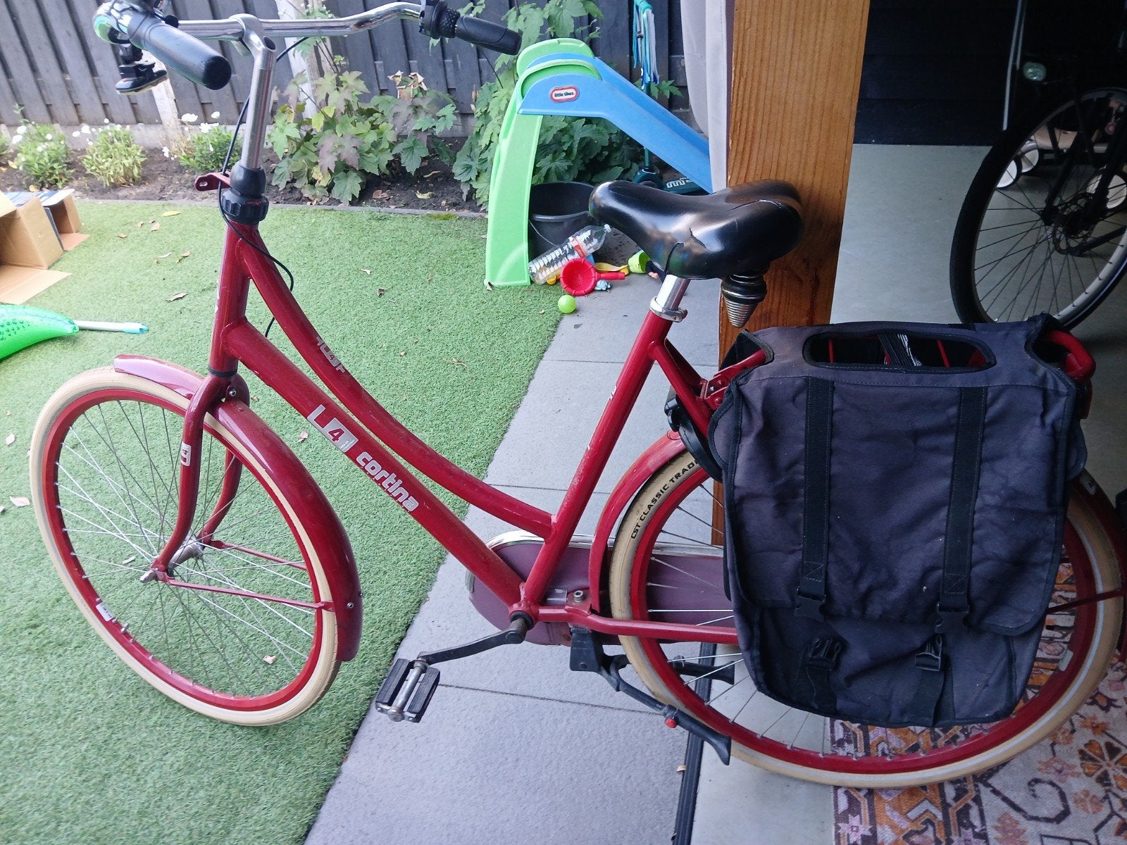 Cortina fiets, Ophalen, Gebruikt