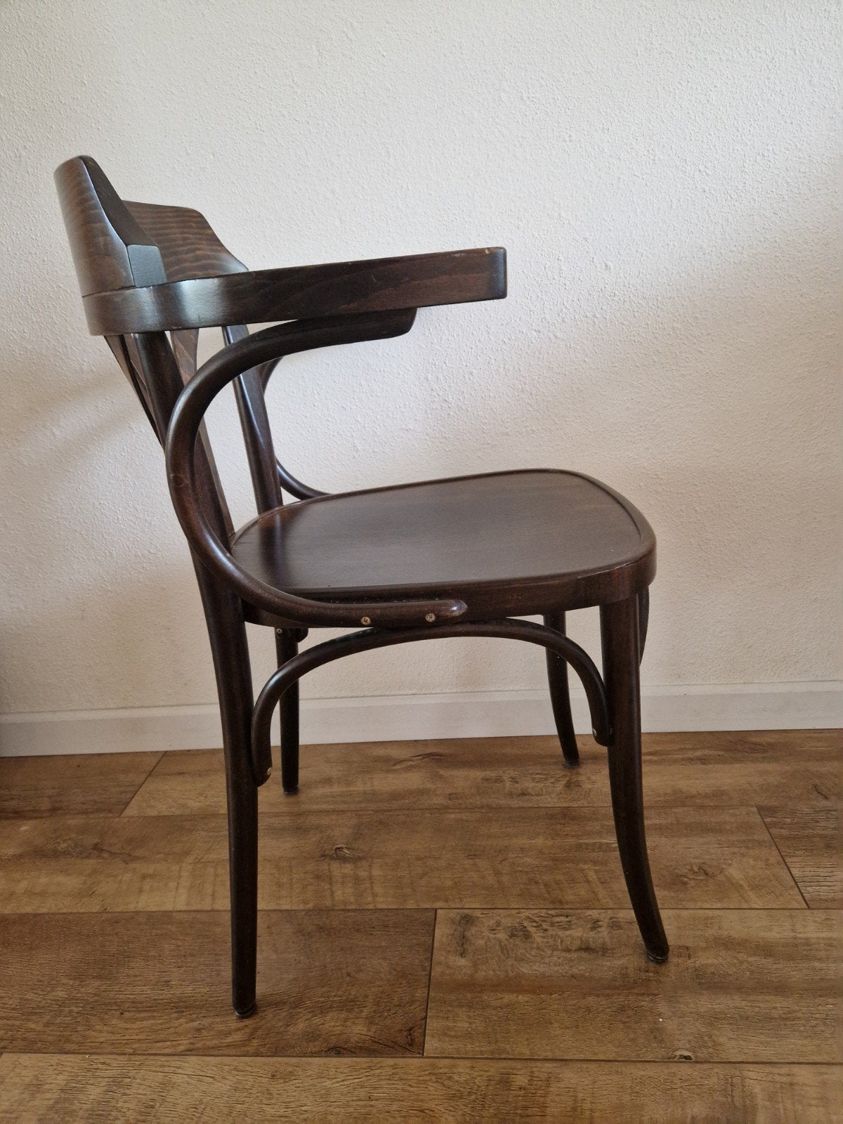 Vintage Thonet stijl stoel met armleuningen, Ophalen