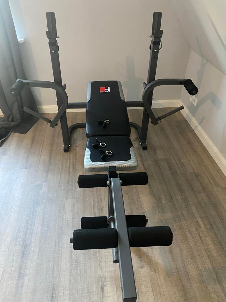 Bench press bank zonder gewichten, Gebruikt, Krachtstation, Borst, Ophalen of Verzenden