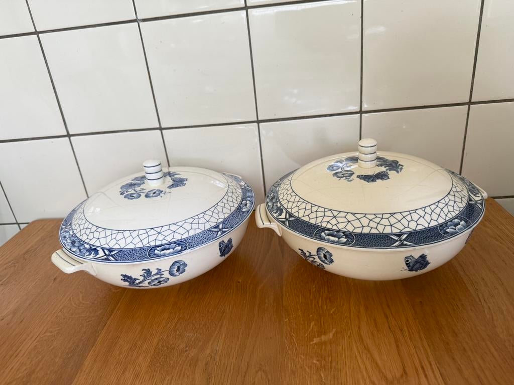 Societe Maestricht ceramique ‘Butterly’ schalen/dekschalen, Ophalen