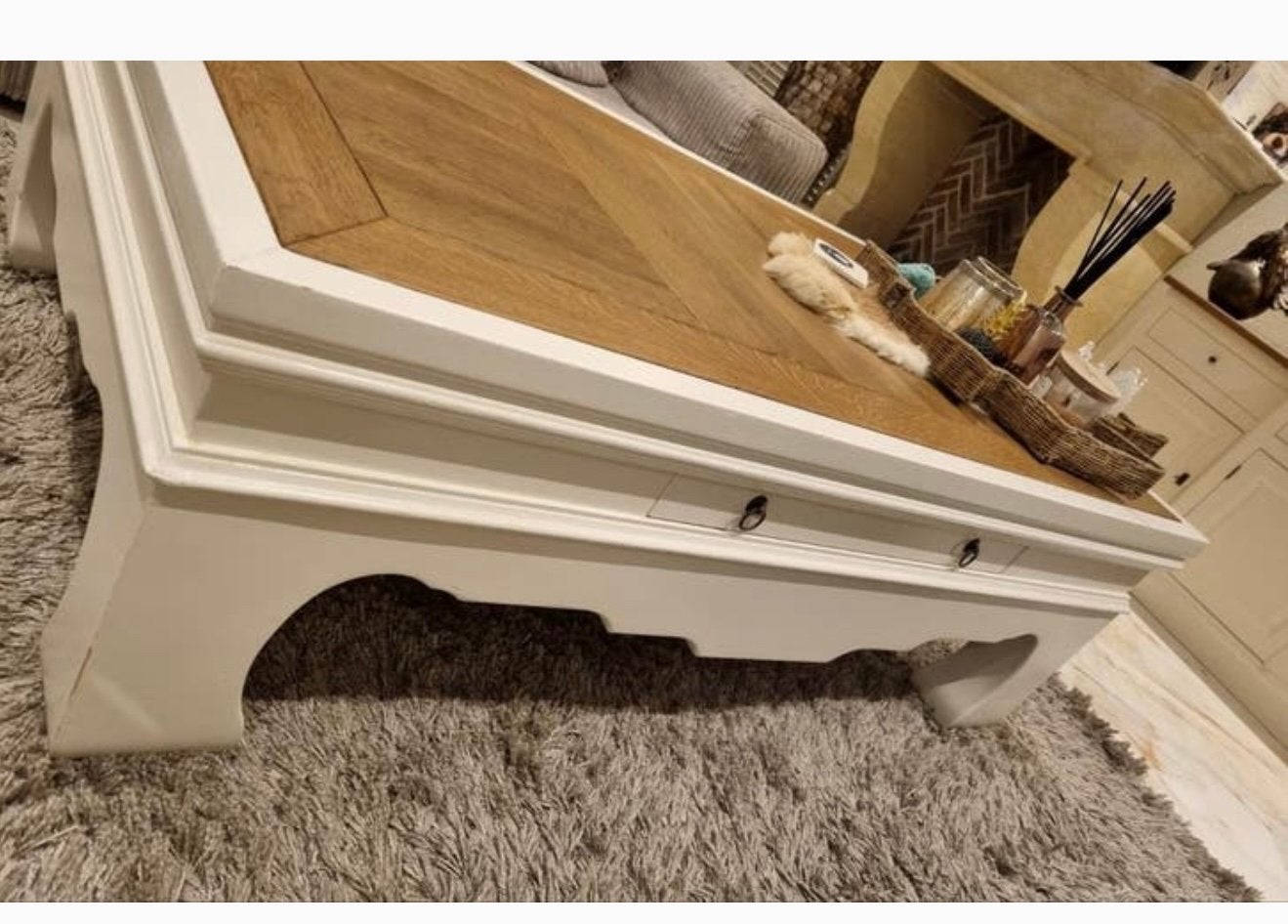 Landelijke salontafel van Rofra meubelen, Huis en Inrichting, Tafels | Salontafels, Gebruikt, 50 tot 75 cm, 150 tot 200 cm, Rechthoekig