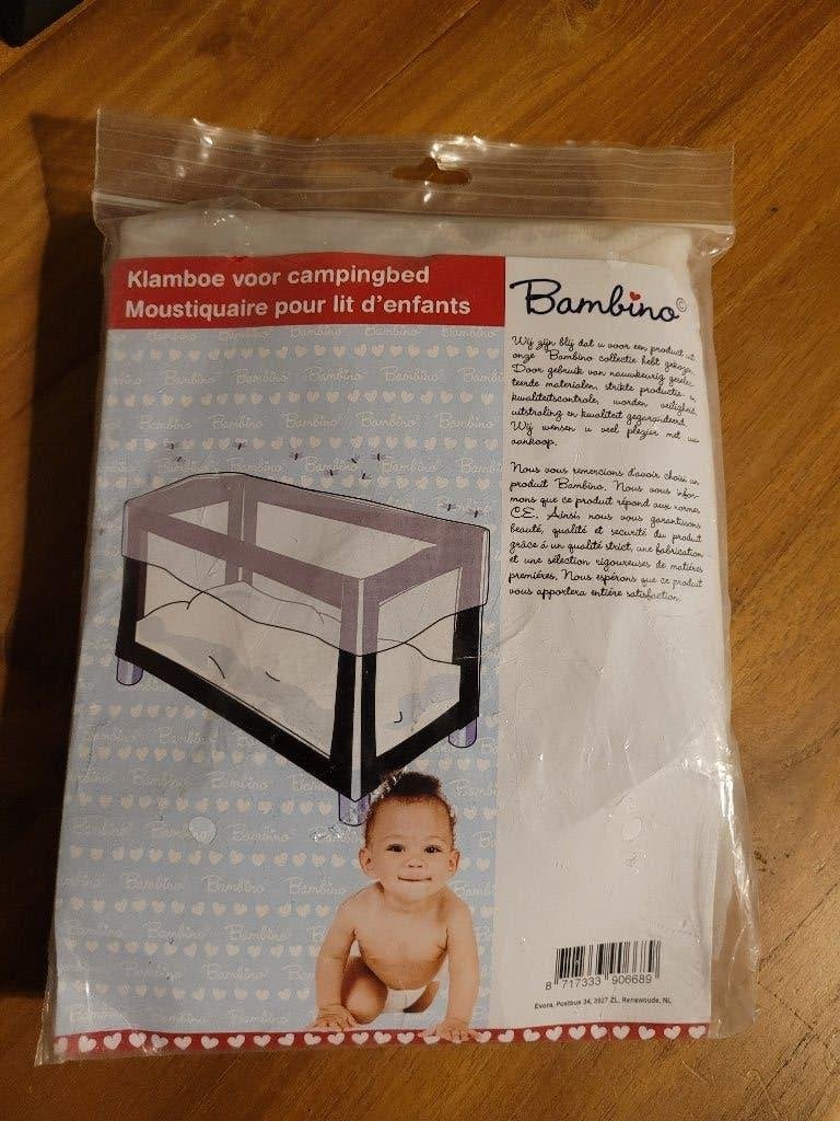 Klamboe voor campingbed. Bambino. Nieuw, Ophalen of Verzenden, Nieuw, Klamboe