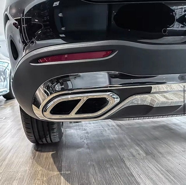 zwart uitlaten mercedes zilver uitlaat GLC x254 GLE W166 GL, Ophalen of Verzenden
